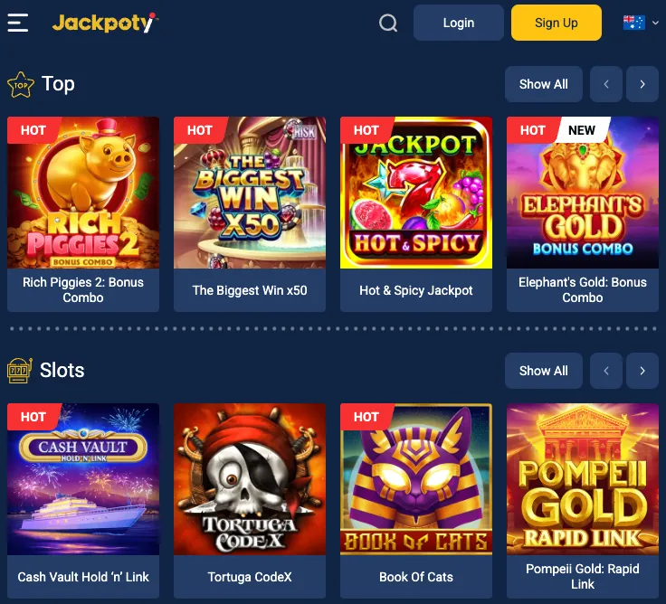 Jackpoty Pokies games