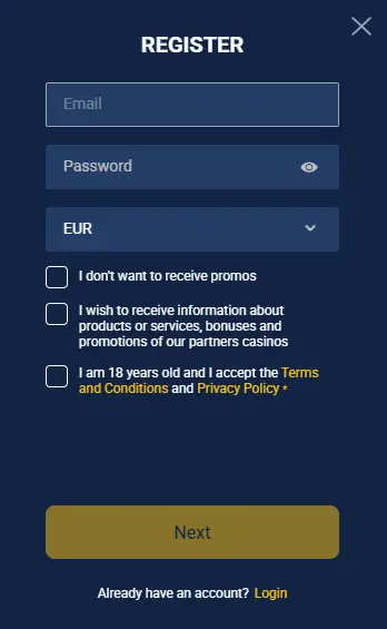 Jackpoty Casino Australia signup